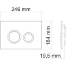 Система инсталляции для унитазов WASSERKRAFT GLAN 66TLT.010.ME.BL.MG01