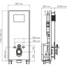Система инсталляции для унитазов WASSERKRAFT GLAN 66TLT.010.ME.WH.PG02
